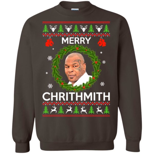 image 846 600x600px Mike Tyson Christmas Sweater Merry Chrithmith Sweatshirt