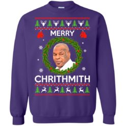 image 847 247x247px Mike Tyson Christmas Sweater Merry Chrithmith Sweatshirt