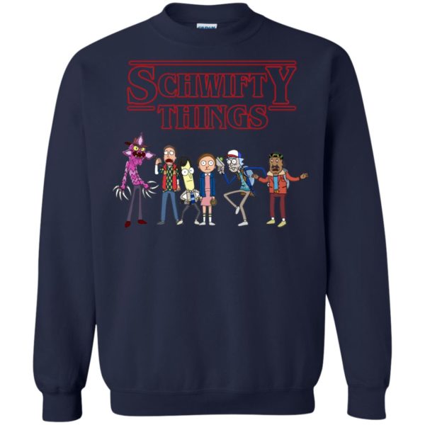 image 859 600x600px Schwifty Things Stranger Things ft Rick and Morty Sweater