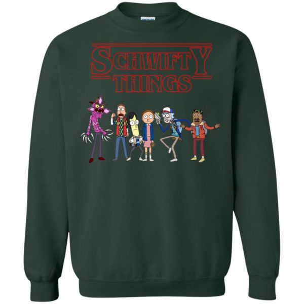 image 860 600x600px Schwifty Things Stranger Things ft Rick and Morty Sweater