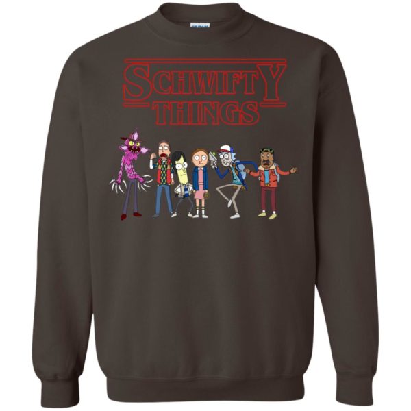 image 862 600x600px Schwifty Things Stranger Things ft Rick and Morty Sweater