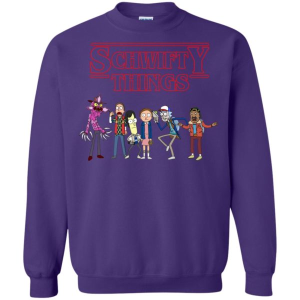 image 863 600x600px Schwifty Things Stranger Things ft Rick and Morty Sweater