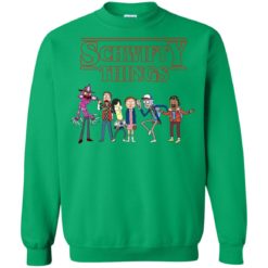 image 864 247x247px Schwifty Things Stranger Things ft Rick and Morty Sweater