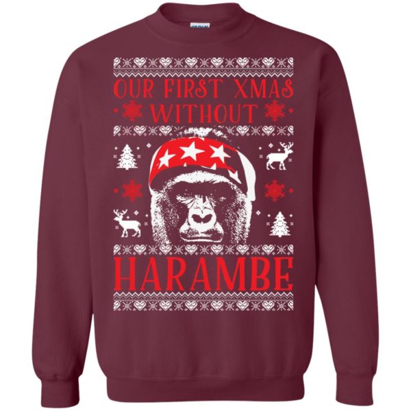 image 874 600x600px Our First Xmas Without Harambe Christmas Sweater