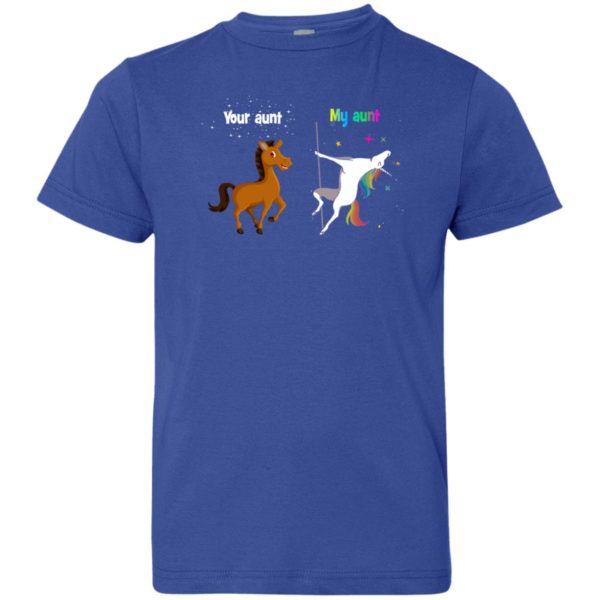 image 952 600x600px My aunt unicorn vs your aunt horse youth t shirt