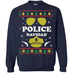 image 97 247x247px Police Navidad Christmas Sweater, Long Sleeve