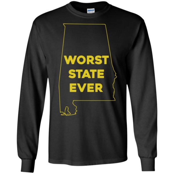 image 989 600x600px Alabama Worst State Ever T Shirts, Hoodies, Tank