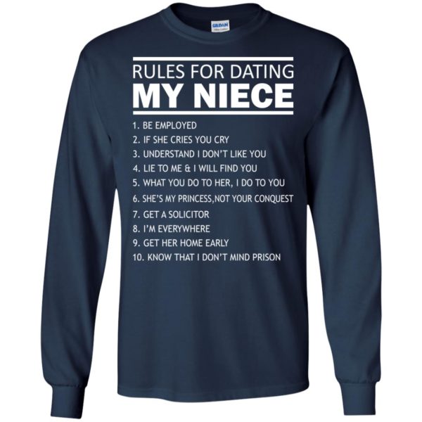 image 52 600x600px Rules For Dating My Niece T Shirts, Sweatshirt, Tank Top
