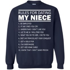 image 56 247x247px Rules For Dating My Niece T Shirts, Sweatshirt, Tank Top