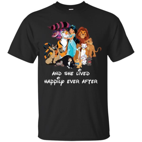 image 48 600x600px Disney shirt: And she lived happily ever after t shirt