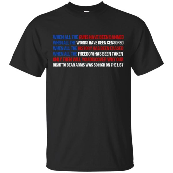 image 441 600x600px When All The Guns Have Been Banned Words Have Been Censored T Shirts