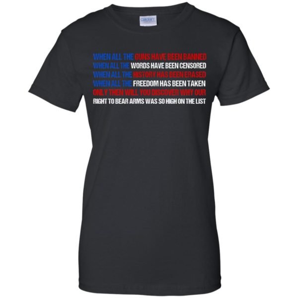 image 451 600x600px When All The Guns Have Been Banned Words Have Been Censored T Shirts
