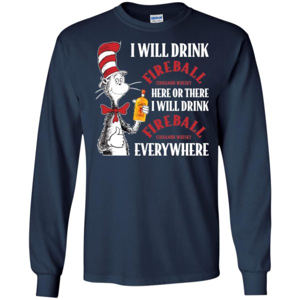 image 100 600x600px I Will Drink Fireball Here or There T Shirts, Hoodies, Tank Top