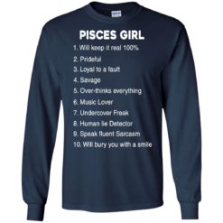 image 124 247x247px Pisces Girl Keep It reall 100, Prideful, Loyal to a fault T Shirts