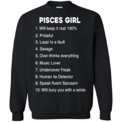 image 127 247x247px Pisces Girl Keep It reall 100, Prideful, Loyal to a fault T Shirts