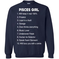 image 128 247x247px Pisces Girl Keep It reall 100, Prideful, Loyal to a fault T Shirts