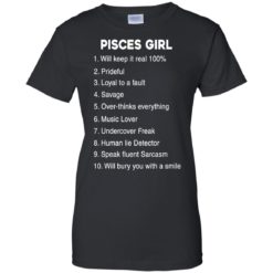image 129 247x247px Pisces Girl Keep It reall 100, Prideful, Loyal to a fault T Shirts