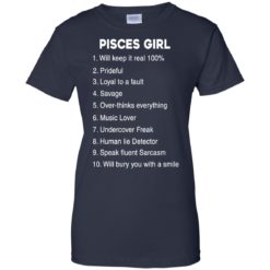image 130 247x247px Pisces Girl Keep It reall 100, Prideful, Loyal to a fault T Shirts