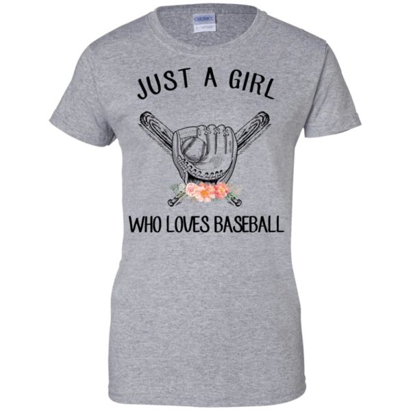 image 140 600x600px Just A Girl Who Loves Baseball T Shirts, Hoodies, Sweatshirt