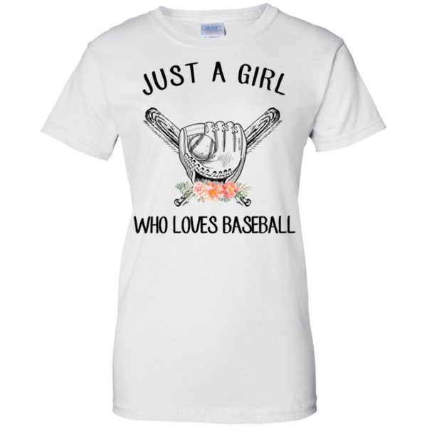 image 141 600x600px Just A Girl Who Loves Baseball T Shirts, Hoodies, Sweatshirt