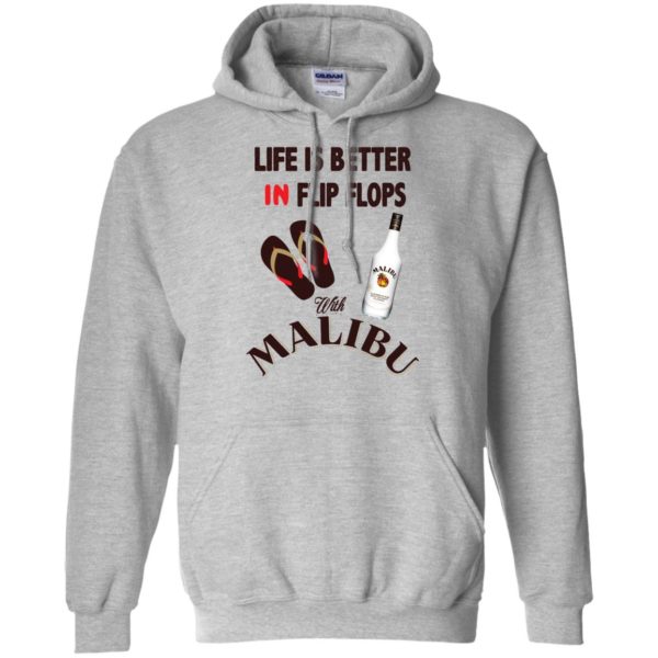 image 211 600x600px Life Is Better In Flip Flops With Malibu Rum T Shirts, Hoodies, Tank Top