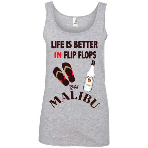 image 214 600x600px Life Is Better In Flip Flops With Malibu Rum T Shirts, Hoodies, Tank Top