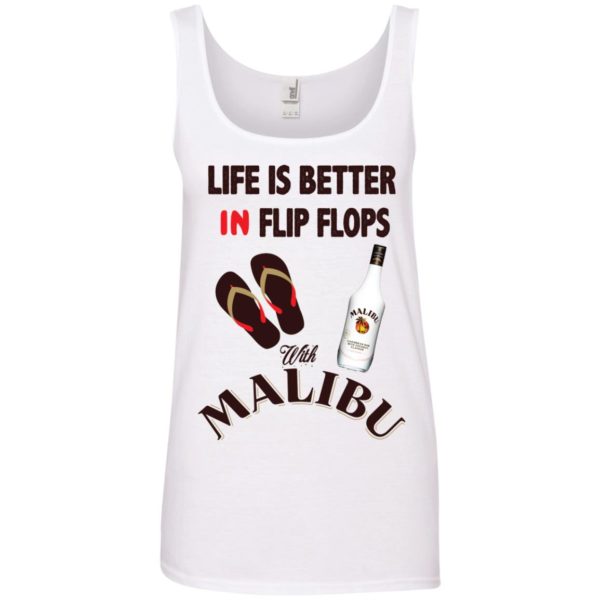 image 215 600x600px Life Is Better In Flip Flops With Malibu Rum T Shirts, Hoodies, Tank Top