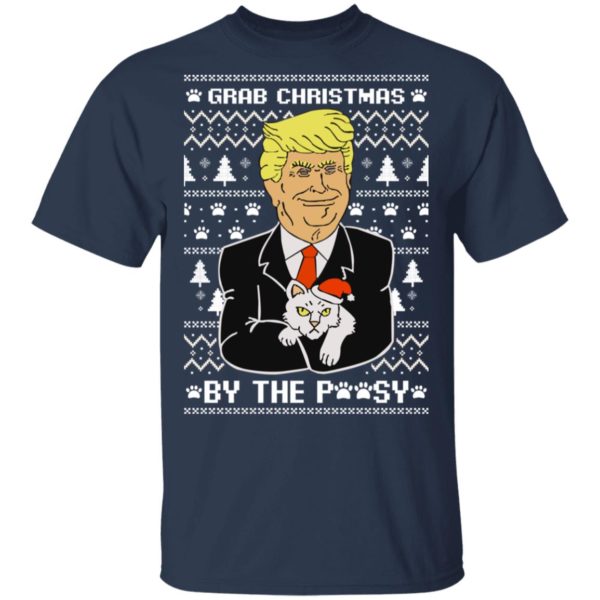 redirect 1330 600x600px Grab Christmas By The Pussycat Funny Donald Trump Shirt