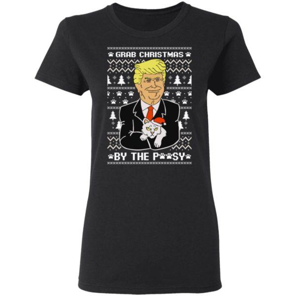 redirect 1331 600x600px Grab Christmas By The Pussycat Funny Donald Trump Shirt