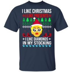 redirect 1529 247x247px I Like Christmas I Like Presents I Like Diamonds Cardi B Christmas Shirt