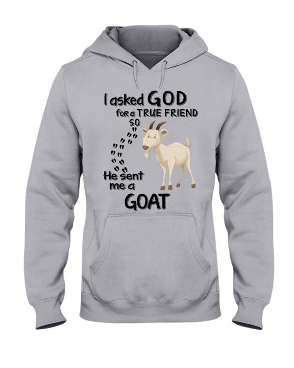 regular 4543 600x750px I Asked God For A True Friend So He Sent Me A Goat Shirt