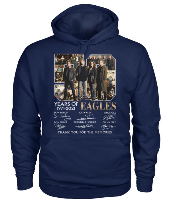 kZ9ynw re8R2z4 zb7GpqK front large 1 600x713px 50 Years Of Eagles 1971 2021 Thank You For The Memories Shirt