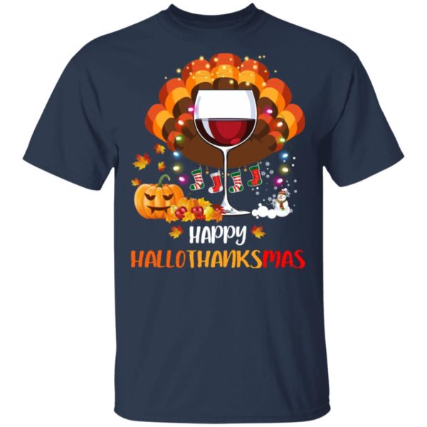 redirect 1 600x600px Halloween vs Thanksgiving | Happy Hallo Thanksmas Shirt