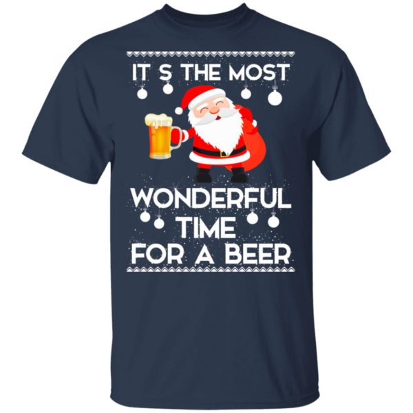 redirect 450 2 600x600px Santa It's The Most Wonderful Time Tor A Beer Shirt