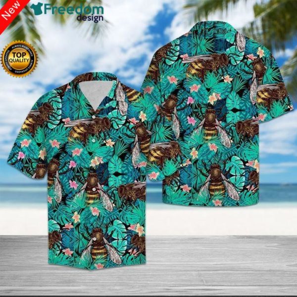 Bee Tropical Hawaiian Shirt | Unisex