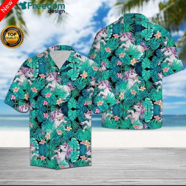Unicorn Tropical Hawaiian Shirt | Unisex