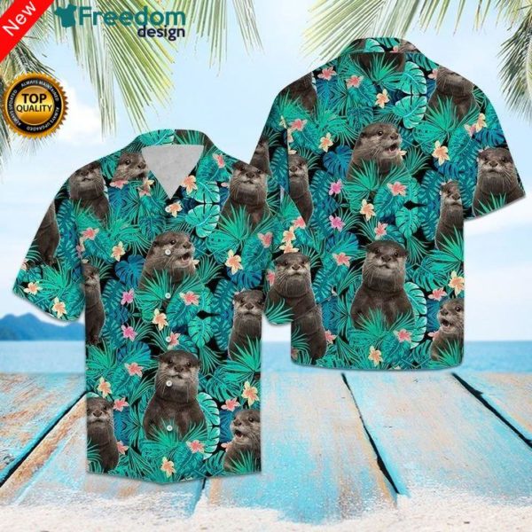 Otter Tropical Hawaiian Shirt | Unisex