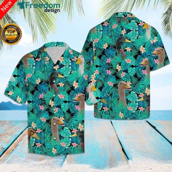 0x720 159437033580469fd848 600x600px Duck Tropical Hawaiian Shirt | Unisex