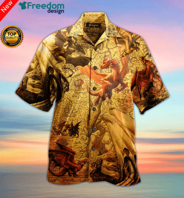 Fantasy World Dragon Hawaiian Shirt | Unisex