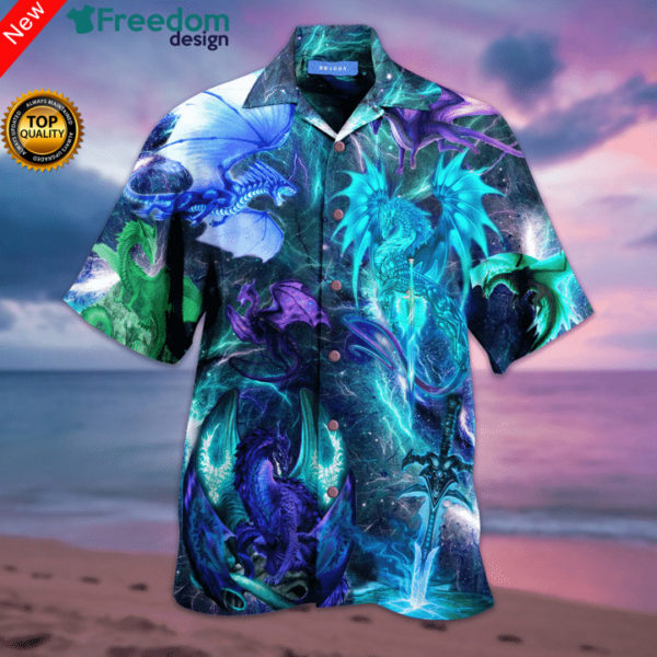 Dragon Galaxy Cosmos Hawaiian Shirt | Unisex