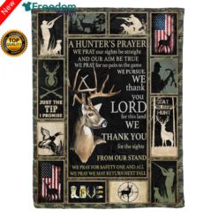 "A Hunter's Prayer" Fleece Blanket - Hunting gift