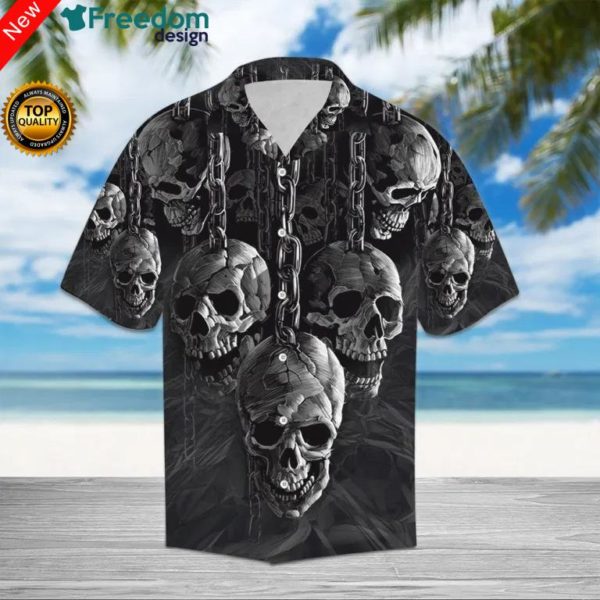 Chained Skull Hawaiian Shirt | Unisex
