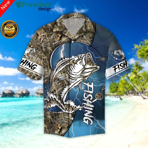 MockupHawaiifront 2000x 0b9912eb 2a70 4798 8d15 d684cfb3d7af 600x600px Bass Fishing Sport Hawaiian Shirt | Unisex