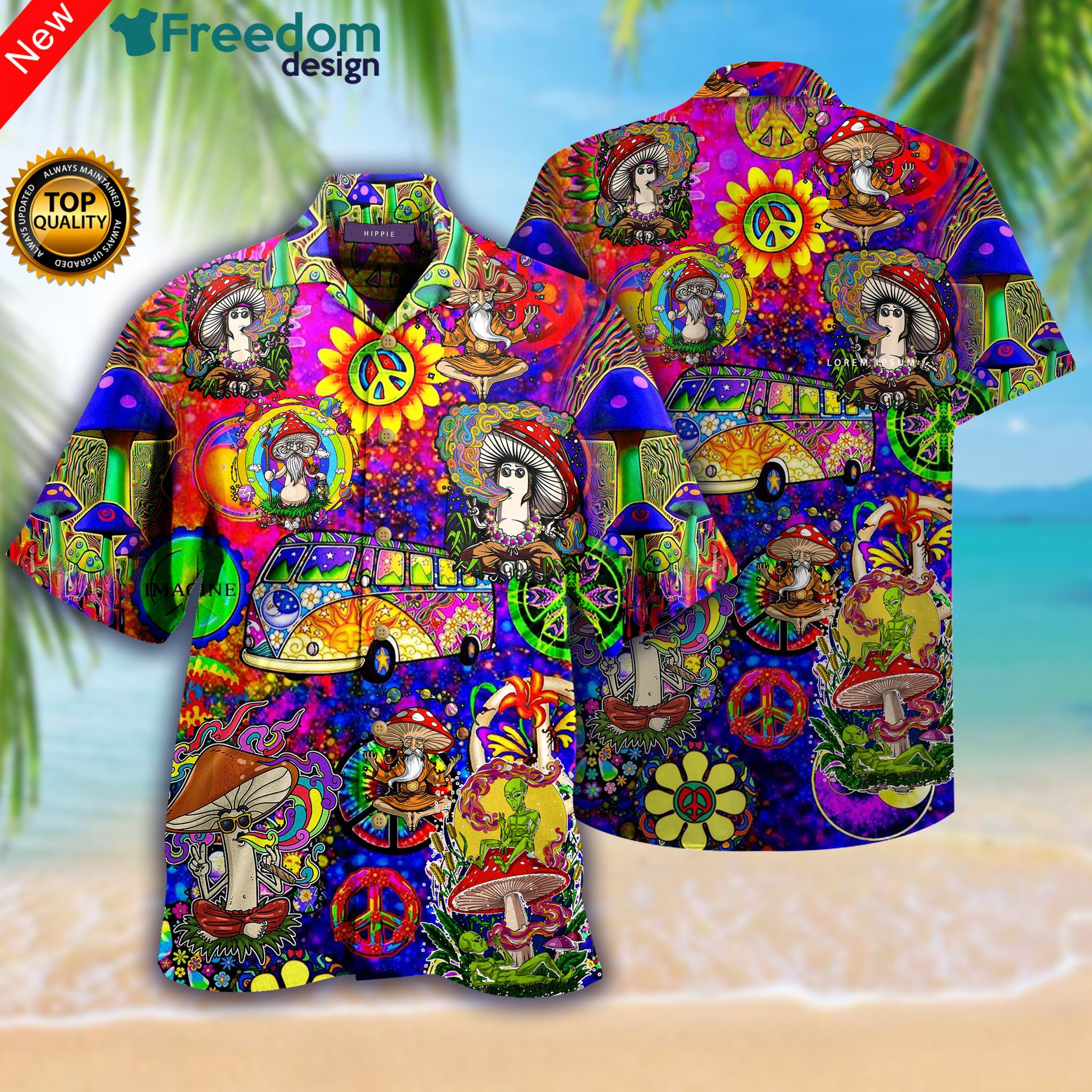 Don't Worry Be Hippie Hawaiian Shirt | Unisex