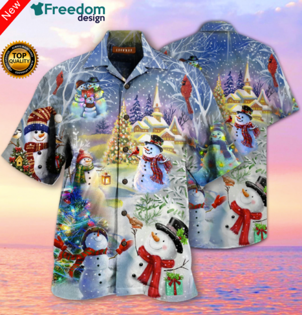 Snowman Hawaiian Shirt | Unisex