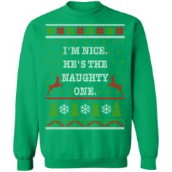 redirect10112021101046 10 247x247px I'm Nice He's The Naughty One Couples Christmas Sweatshirt