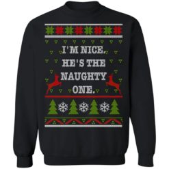 redirect10112021101046 4 247x247px I'm Nice He's The Naughty One Couples Christmas Sweatshirt
