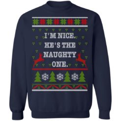redirect10112021101046 6 247x247px I'm Nice He's The Naughty One Couples Christmas Sweatshirt