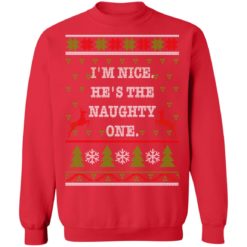 redirect10112021101046 7 247x247px I'm Nice He's The Naughty One Couples Christmas Sweatshirt