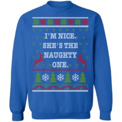 redirect10112021101058 8 247x247px I'm Nice She's The Naughty One Couples Christmas Sweatshirt